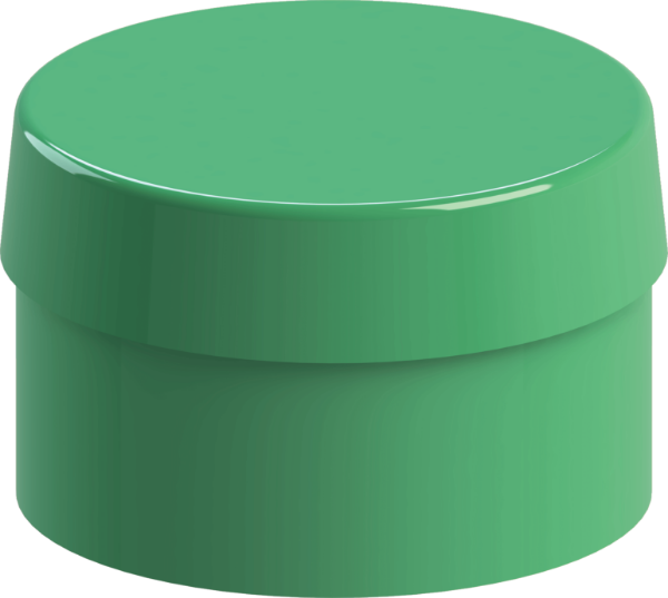 Picture of Silicone Cap for Ball Attachment: Green (4pcs.): Extremely Elastic, Retention <1 lbs (<0.45 kg)