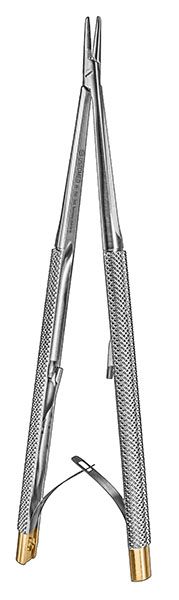 Picture of CASTROVIEJO Micro-Needle Holder TC, 180mm, straight