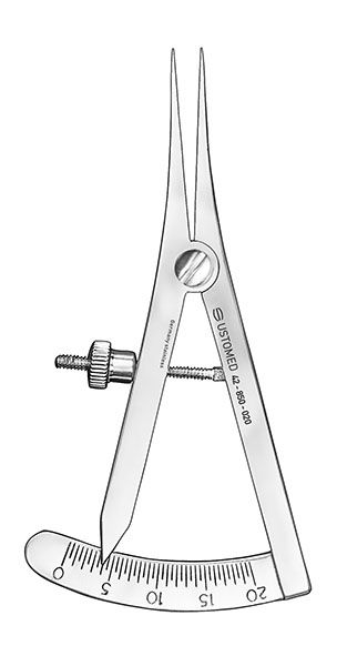 Picture of CASTROVIEJO, Caliper, bended, 85mm