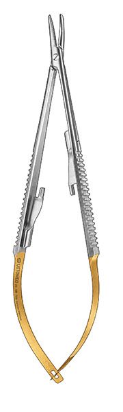 Picture of CASTROVIEJO Micro-Needle Holder TC, 140mm, straight