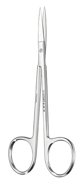 Picture of Gum and Suture Scissors, straight, 115mm, Tungsten Carbide