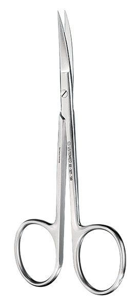 Picture of Gum and Suture Scissors, curved, 130mm, Supercut