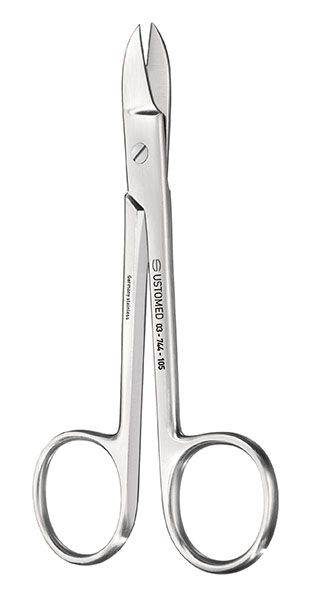 Picture of BEEBEE, Wire/Plate Scissors, straight, 105mm, sharp tip