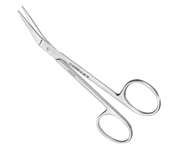 Picture of Suture-/gum scissors, 11, 5 cm, angled