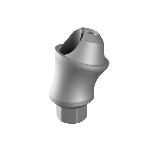 Angled Multi Unit One Piece 17°/ 3mm Shoulder, 1.4 thread, concave, Narrow Line RITTM-NL-MU-KS1730-CNV-1.4