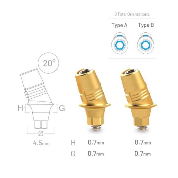 Picture of UniBase™ Shape SV-RP 20° H 0.7mm UA Type Anterior