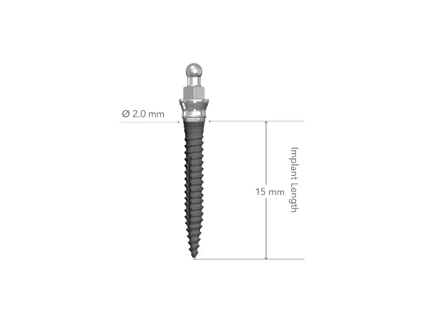 Picture of Lew MDI 2.0 x 15 mm Collared Implant