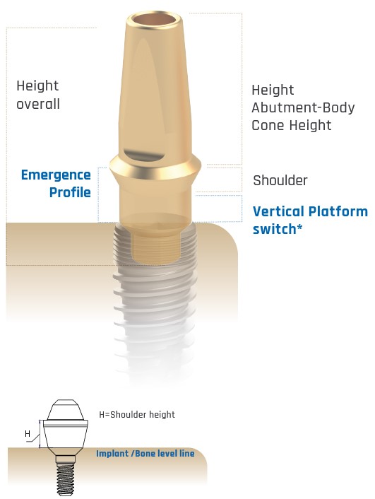 Ritter Implants RITTM-HC-3EWC Healing Cap Extra Wide Ht: 3mm, Dm: 6.3mm, Collar: 1mm, Platform Shift by Dental Assets | DentalAssets.com
